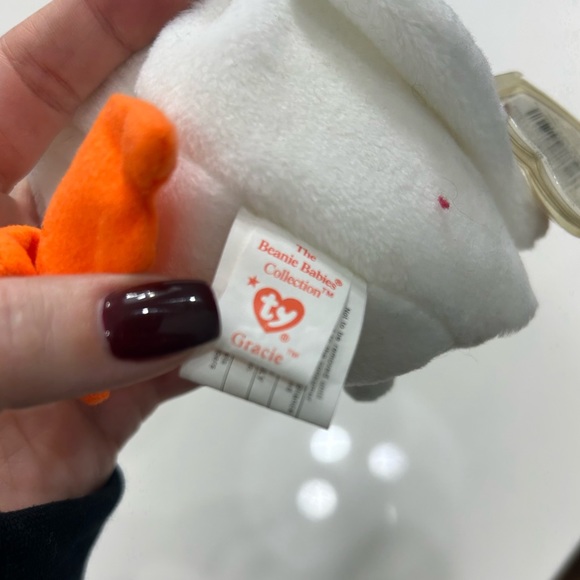 Rare Beanie Babie Gracie with PVC pellets & errors - Picture 3 of 7